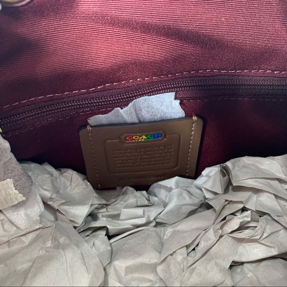 NWT Coach Pennie Small Rainbow Backpack Bag - Picture 6 of 6